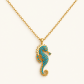 Necklace for Women Featuring a Seahorse Pendant with Oceanic Inspiration