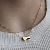 Heart-Shaped Initials Necklace