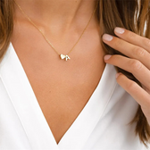Heart-Shaped Initials Necklace