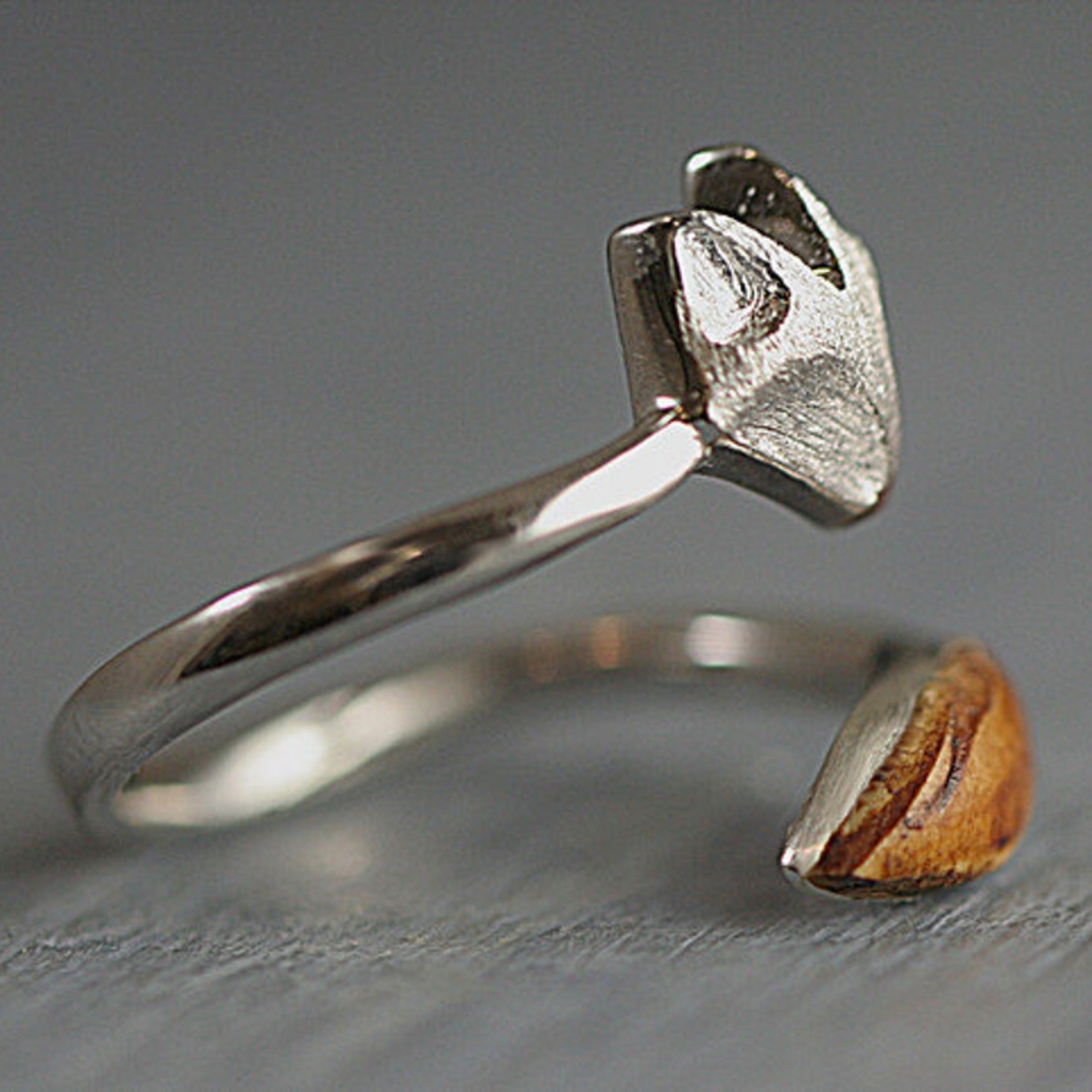 Adjustable Fox Face Ring