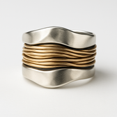Thalia Ring with Intertwined Threads