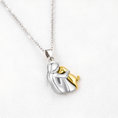 Neko Necklace with Dog and Owner Pendant