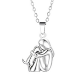 Neko Necklace with Dog and Owner Pendant