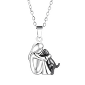 Neko Necklace with Dog and Owner Pendant