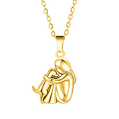Neko Necklace with Dog and Owner Pendant