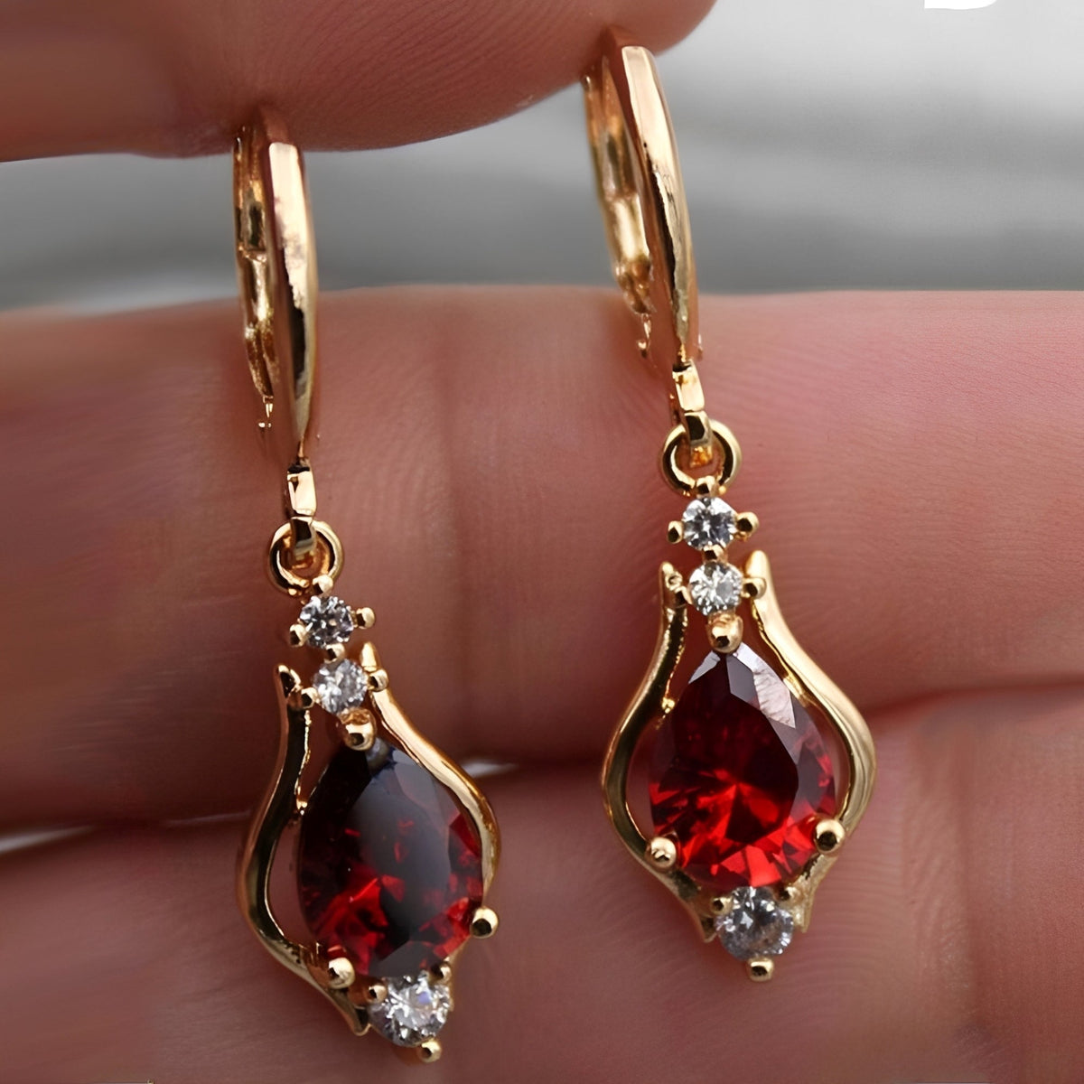 Kate Rainbow Heart Earrings