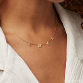 Name Necklace with Letters