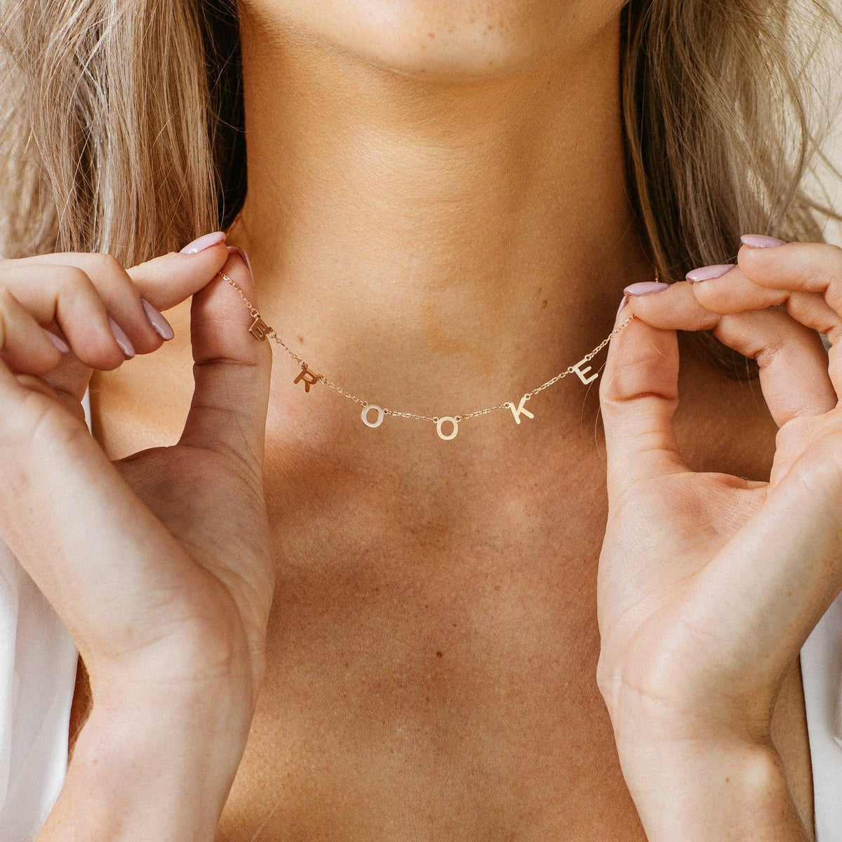 Name Necklace with Letters