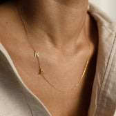 Side Initials Necklace