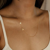 Side Initials Necklace