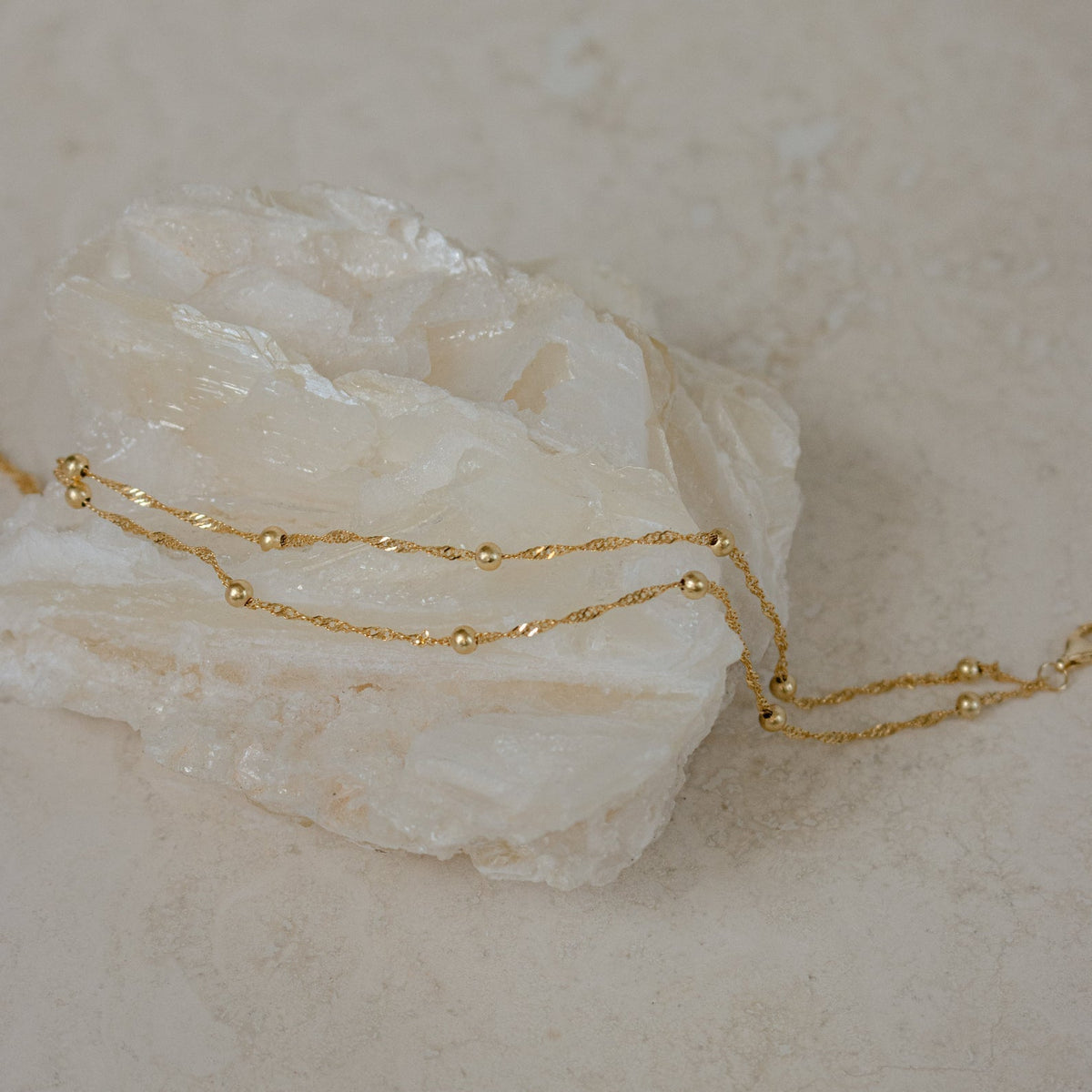 Double Ripple Bead Bracelet