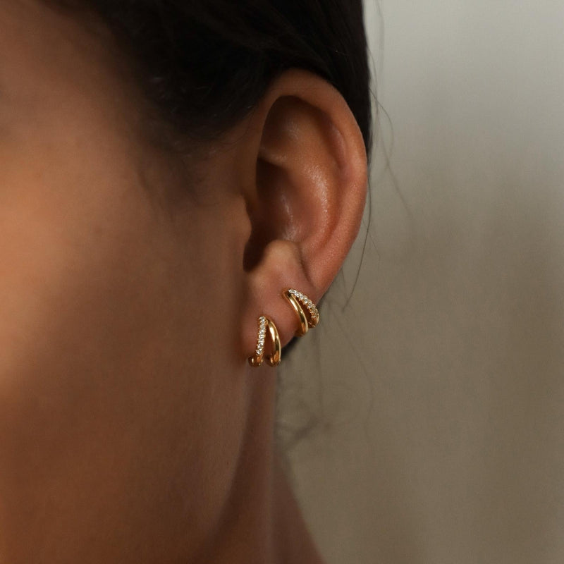 Duo Huggie Earrings