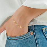 Double Initial Heart Bracelet