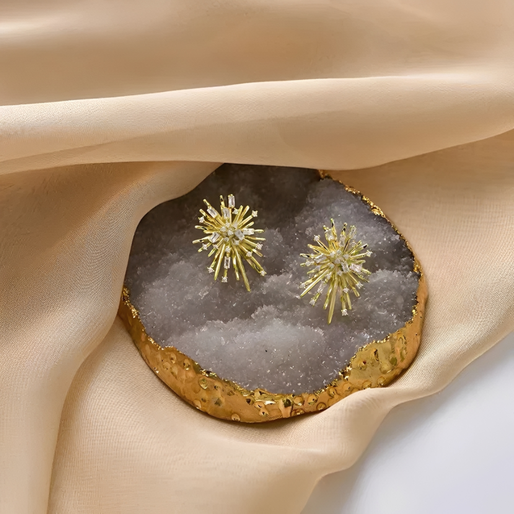 Women's Firework Earrings with Ray-Inspired Style