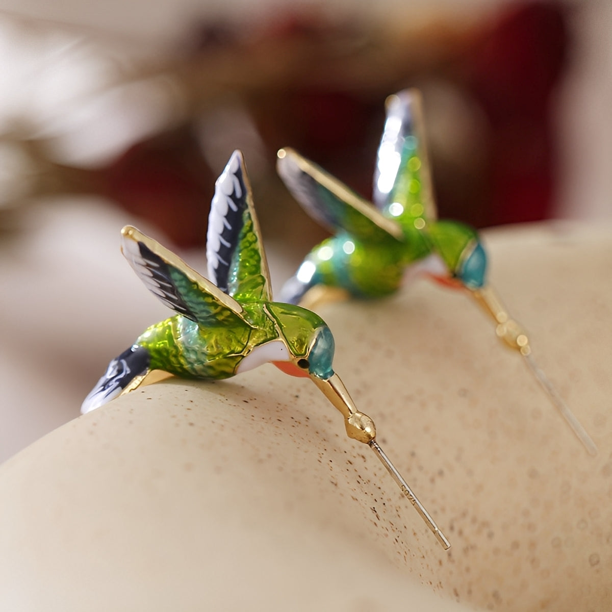 Wendy Vintage Hummingbird Hoops