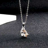 Neko Necklace with Dog and Owner Pendant