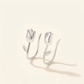 Women’s Tulip Earrings Featuring Floral Design - Pair