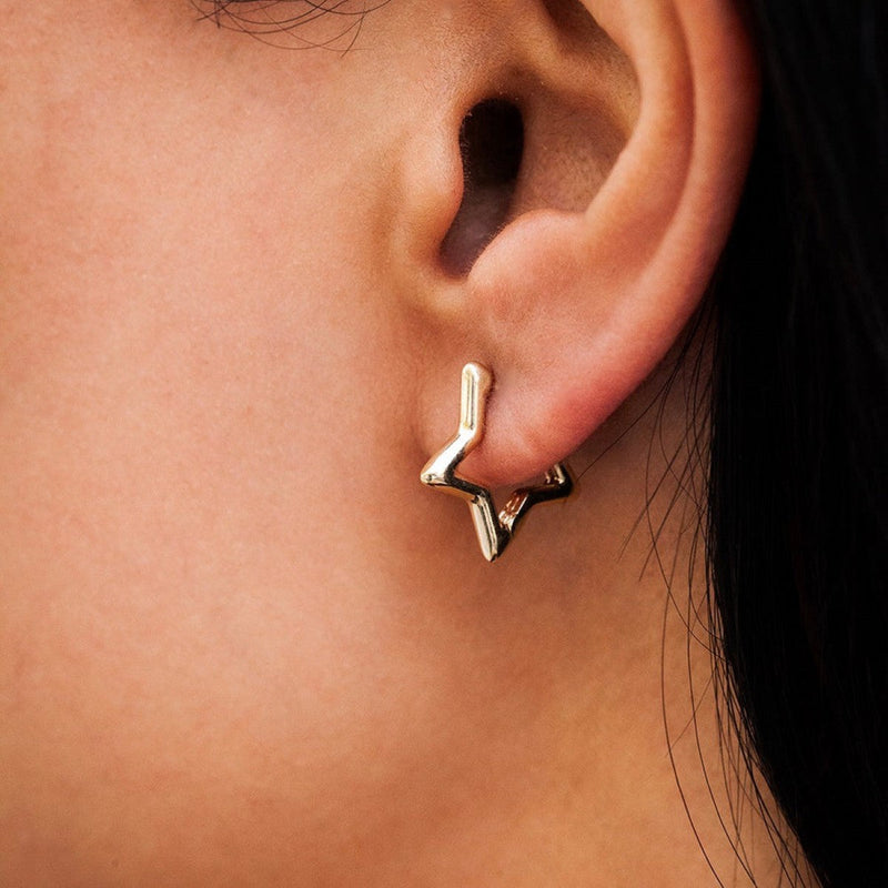 Huggie Star Earrings